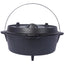 ast iron Dutch oven with lid, outdoor camping deep pot, used for camping, cooking, barbecue and leg rest,  12 Quart - Korvel