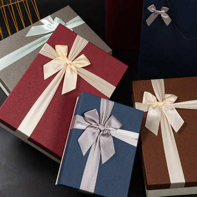 Bow gift box high-end world cover gift box for boys birthday shirt packaging box - Korvel