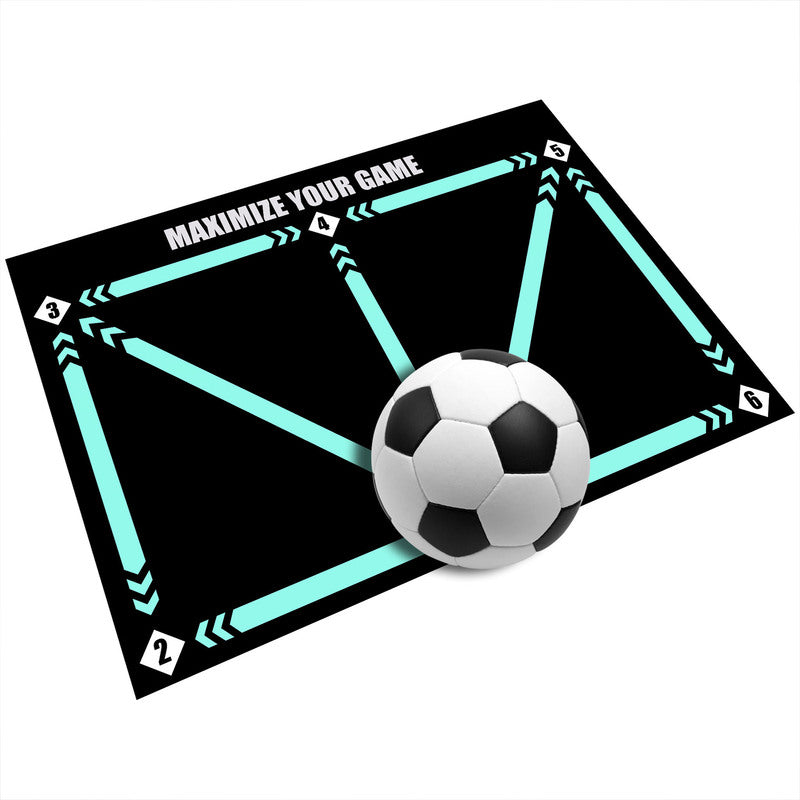Football Training Mat Durable Non Slip Foldable Kids Adults Dribble Training Mat Football Training Indoor Ourdoor Equipment - Korvel