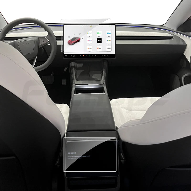 Futhope Tempered Glass Screen Protector for Tesla Model 3/Y 2021-2024