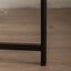 33"Modern Thread Design Round Coffee Table MDF Table Top with Cross Legs Metal Base - Korvel