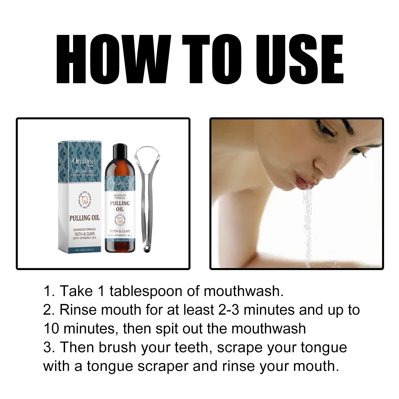 Puling Oil, Clean Mouth Odor Tartar Very Well Protect Teeth And Fresh Breath - Korvel