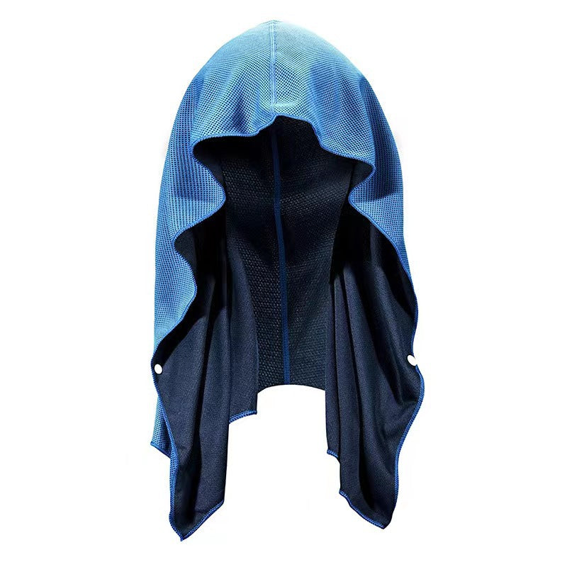 U-Shaped Cold Hoodie Towel for Gym and Beach