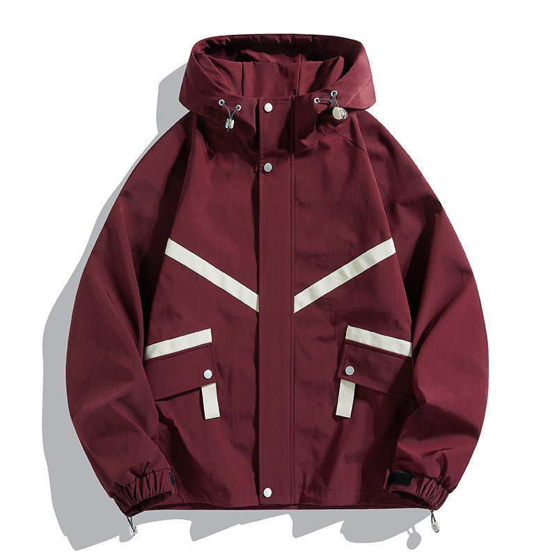 Veste imperméable à capuche élégante pour les loisirs en plein air