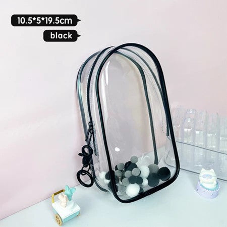 Labubu High Transparency PVC Storage Bag for Travel