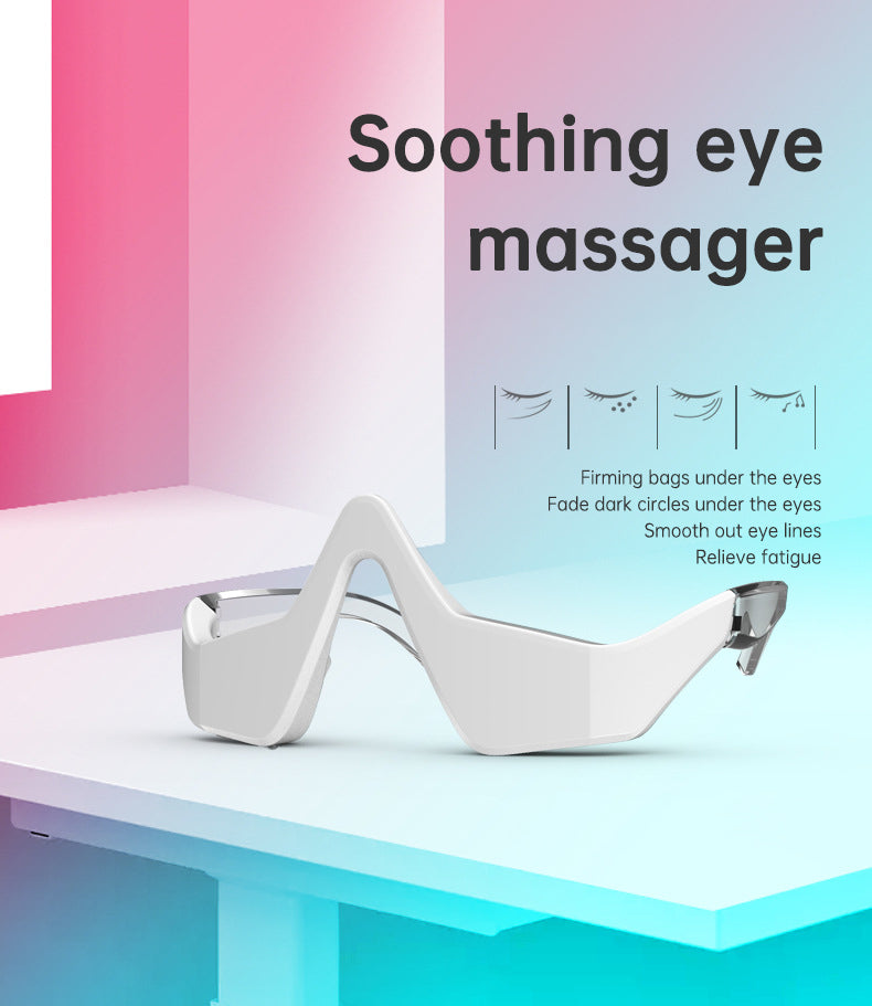 Premium Electric Eye Massager with LED Red Light Therapy