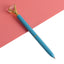 21Color Kawaii Ballpoint Pen Big Gem Metal Ball Pen With Large Diamond Blue And Black Magical Pen Fashion School Office Supplies - Korvel