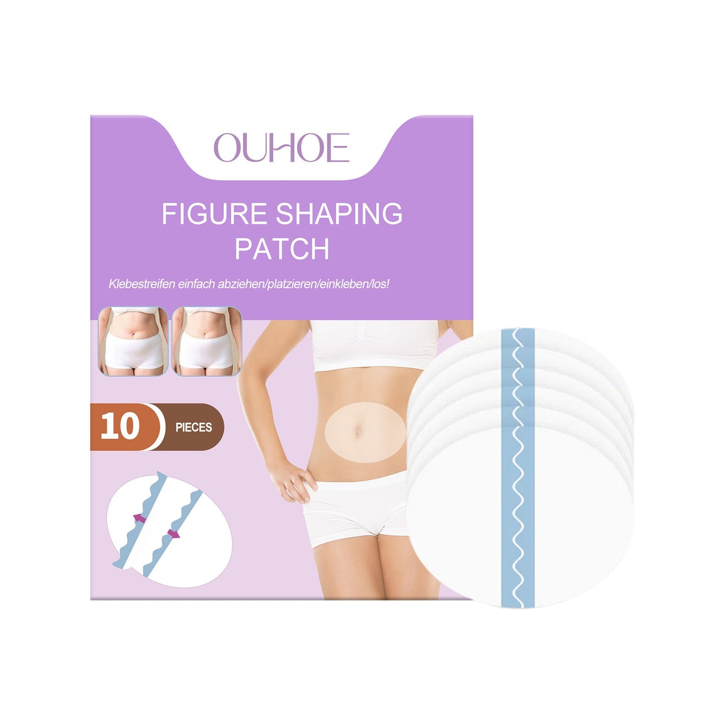 Body Navel Patch, Firm Skin Easily Enjoy Beautiful Body Posture Light Body Navel Patch - Korvel
