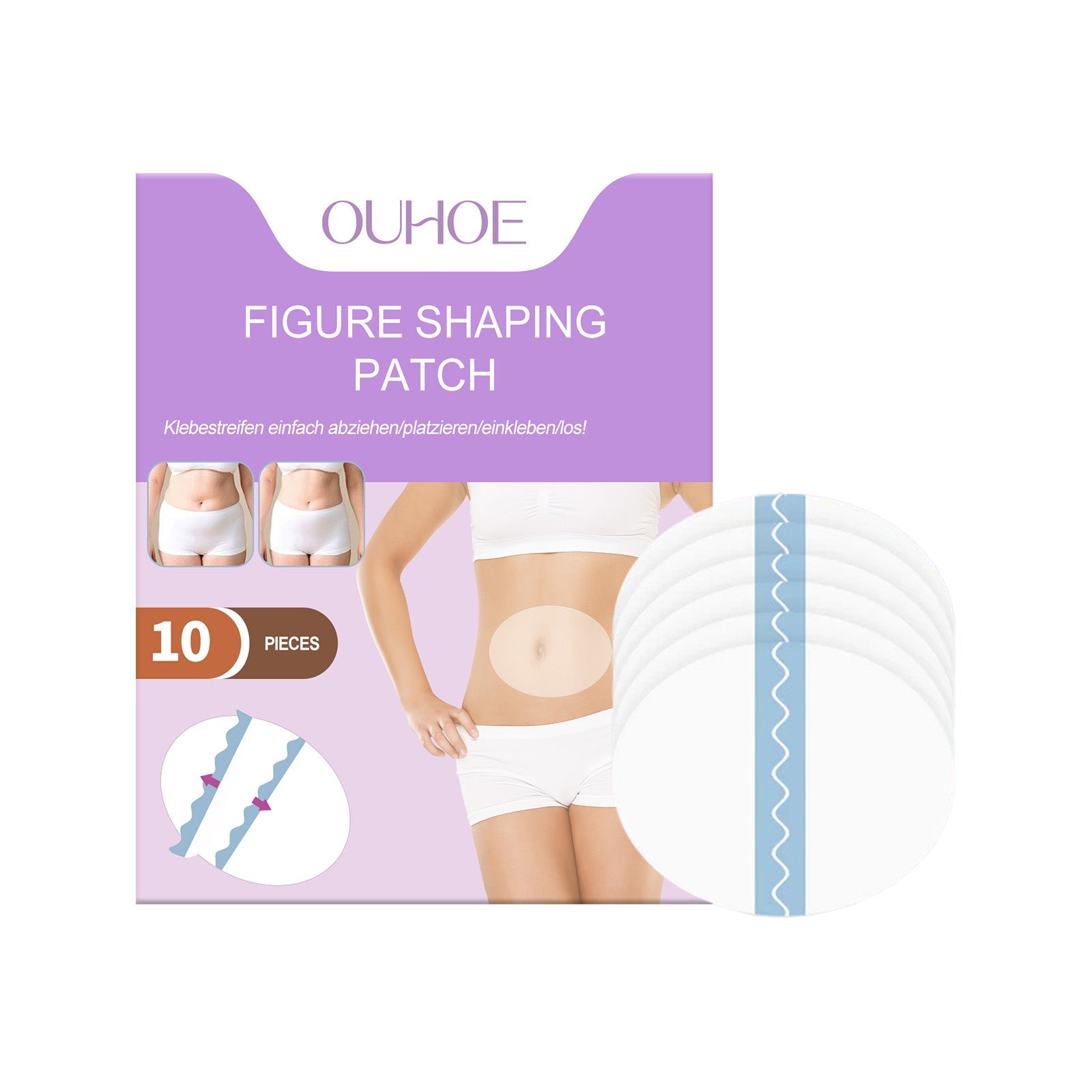 Body Navel Patch, Firm Skin Easily Enjoy Beautiful Body Posture Light Body Navel Patch - Korvel