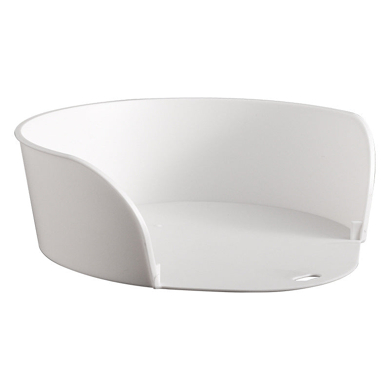 Vegetable board corner storage stir fry and side dish plate round white vegetable preparation plate - Korvel