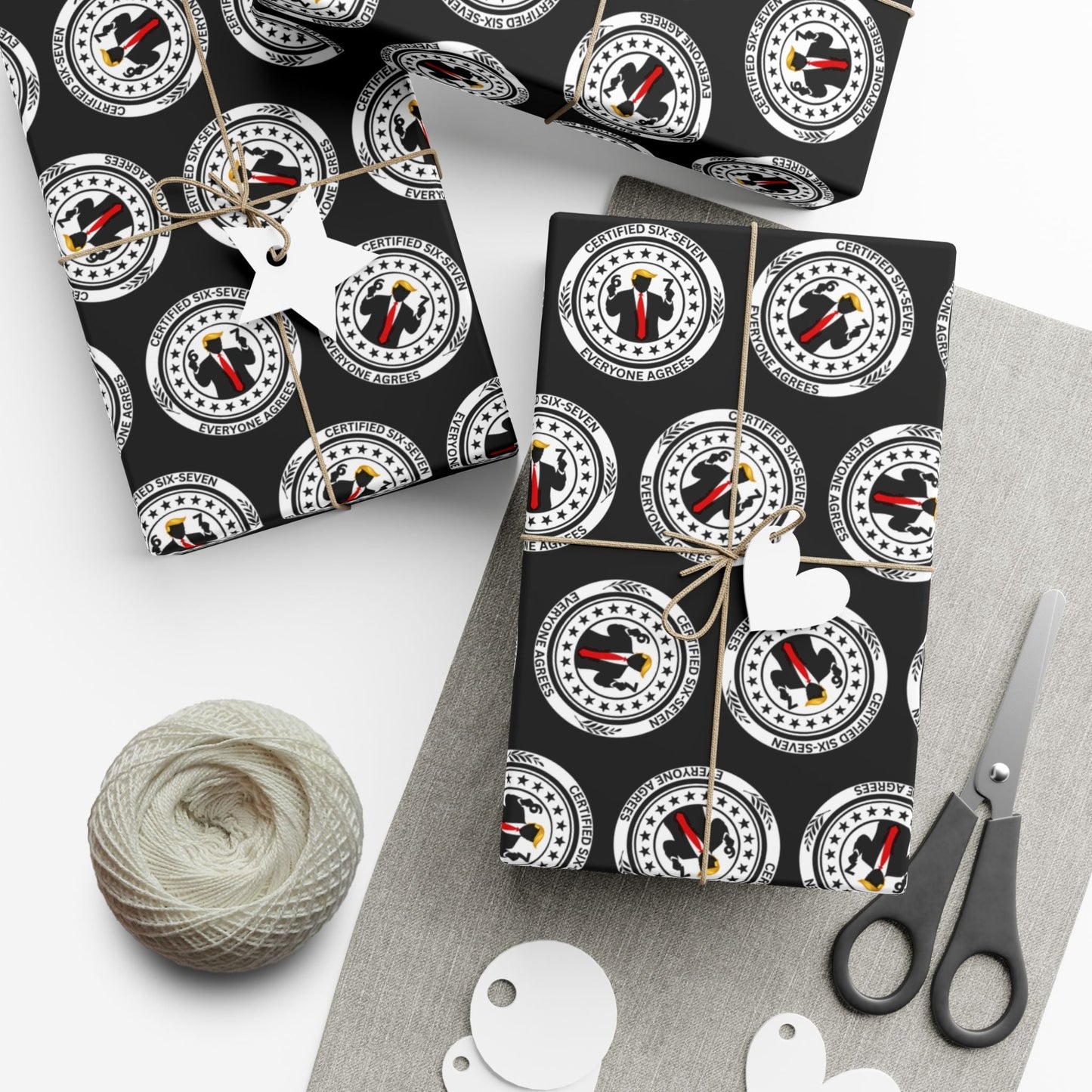 Papier Cadeau Certifié Six-Sept - Parodie Politique