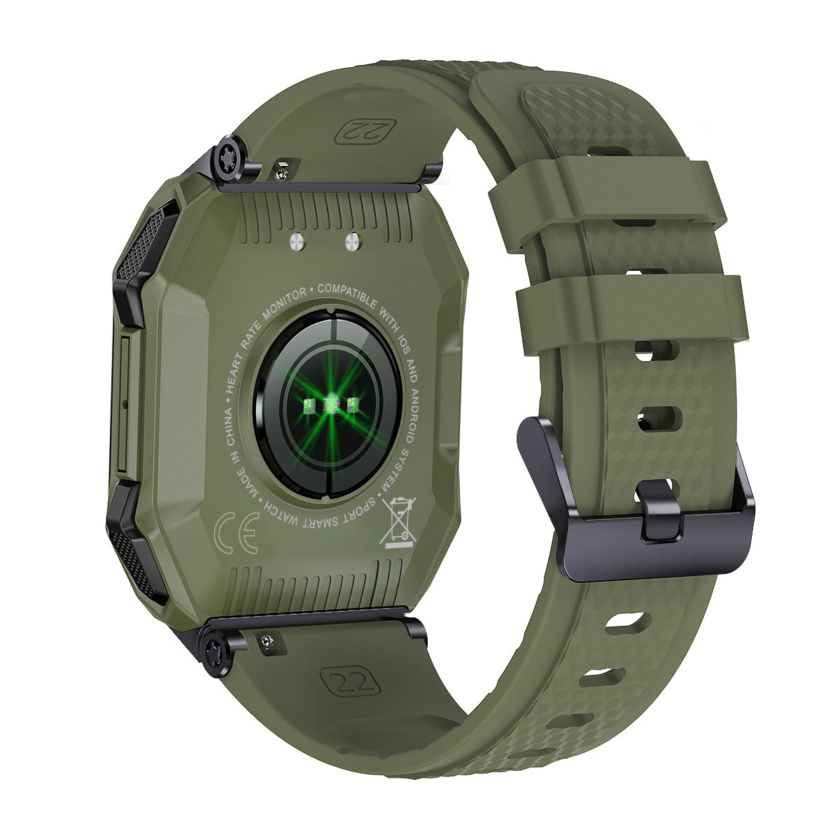 K55 outdoor three-proofing smart watch 1.85-inch large screen Bluetooth phone large battery dynamic heart rate - Korvel
