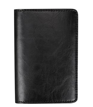Male Metal Card Holder RFID Aluminium Alloy Credit Card Holder PU Leather Wallet Antitheft Men Wallet Automatic Pop Up Card Case - Korvel