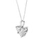 Collar de Colgante en Forma de Corazón de Diamante en Oro Blanco de 10K - 1.0 Cttw