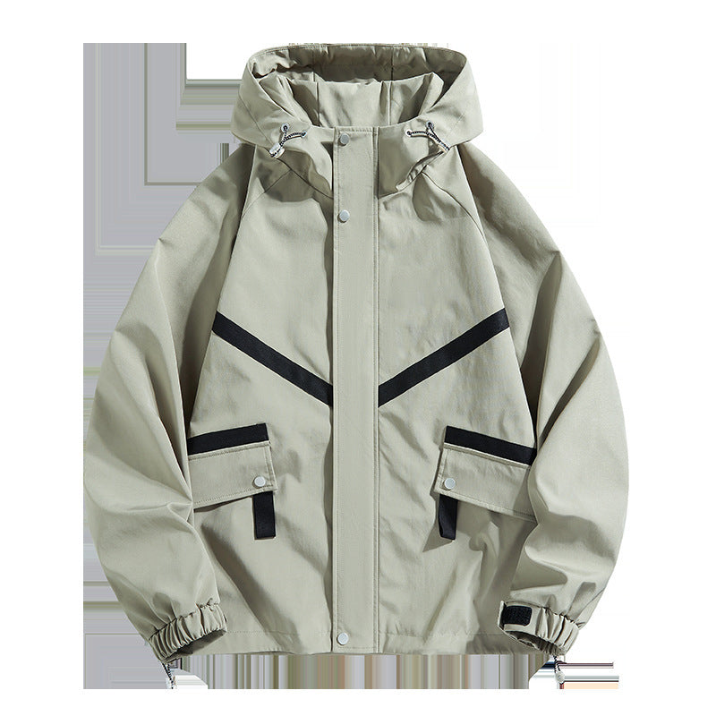 Veste imperméable à capuche élégante pour les loisirs en plein air