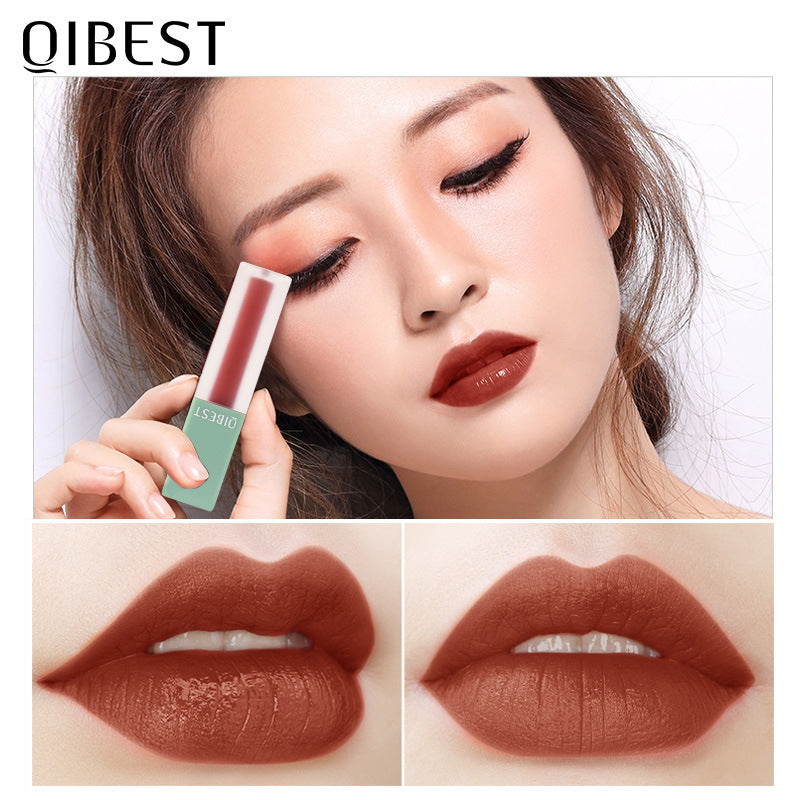 QIBEST Velvet Matte Lip Gloss - Pintalabios Líquido Cremoso