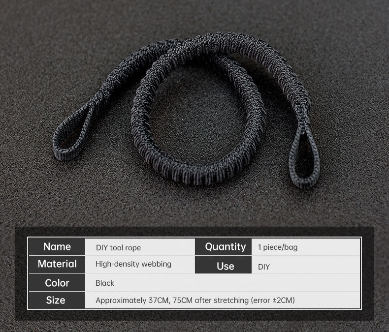 Func. tool rope, equip. tools, phone anti-loss hooks, bag & pant dec. ropes - Korvel