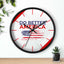 Do Better America Patriotic Silent Wall Clock – 10" Wood Frame