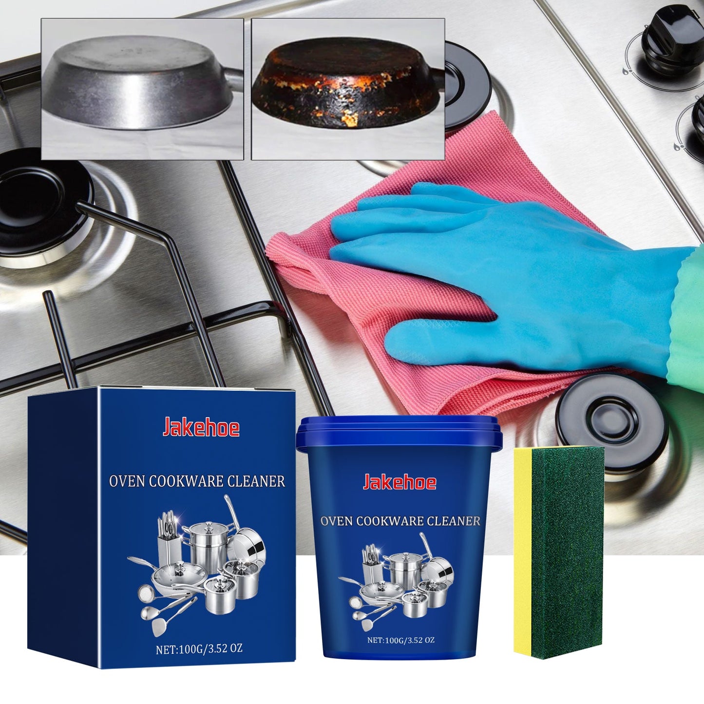 Premium Oven Cookware Cleaner for Stubborn Stains
