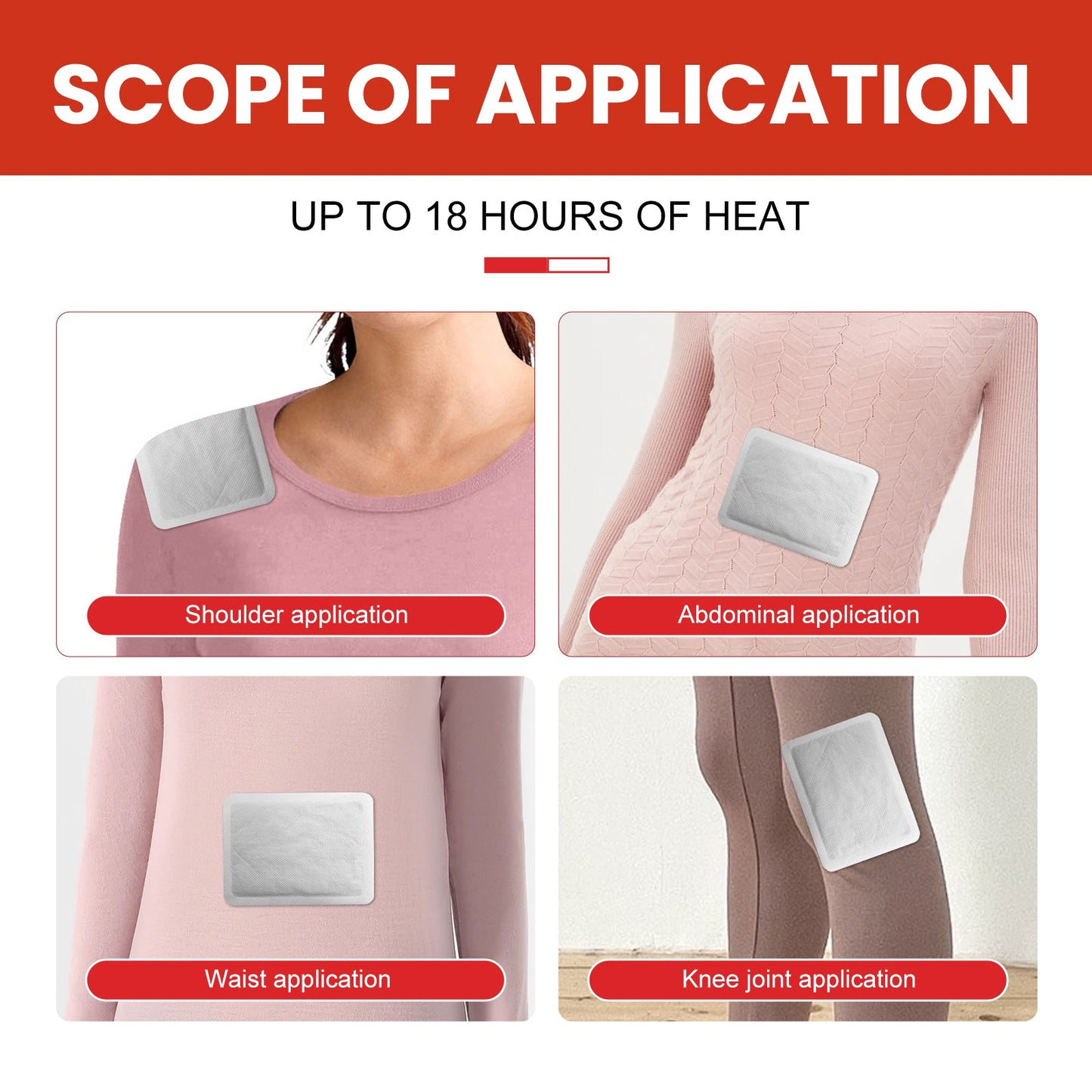 Hand Warmers, Hand Warmer Portable Comfortable Self-Heating Warm Patch Belly Warm Patch Belly Warm Patch - Korvel