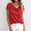 Casual Solid-Color Short-Sleeve Top for Everyday Style