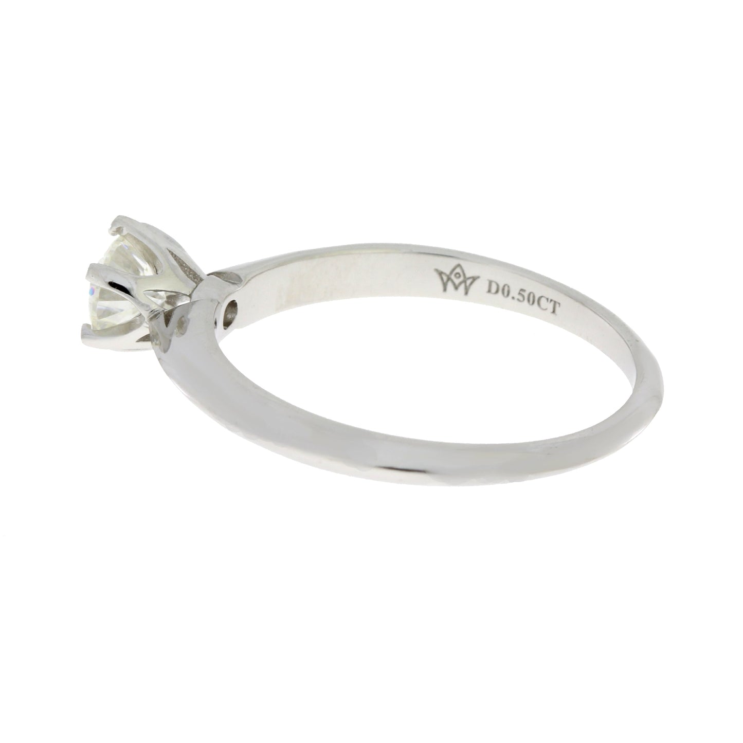 Anillo de Compromiso de Plata Esterlina con Circonio Cubico Natural