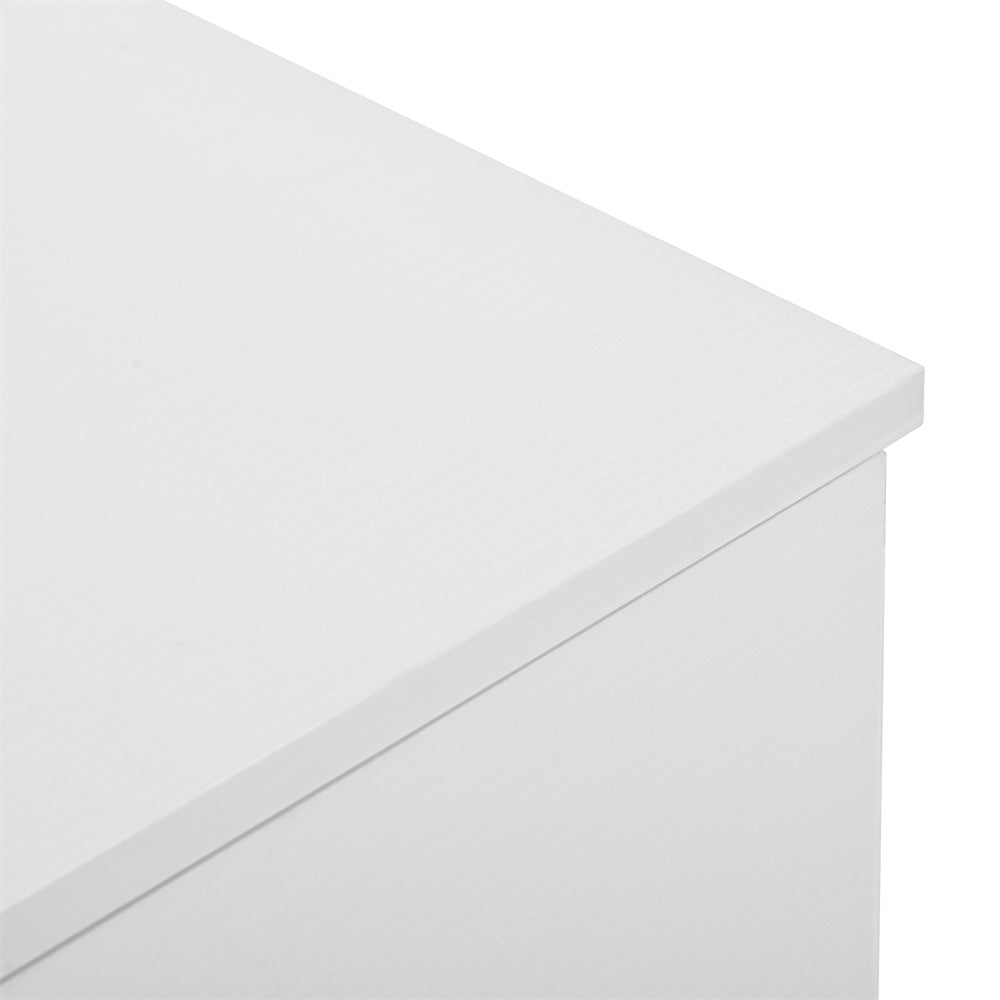 Modern White 9-Drawer Dresser for Bedroom - Ample Storage Wide Chest of Drawers, Sturdy & Safe - Korvel