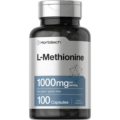 Horbäach L-Methionine Powder (USP Grade) - 1000 Grams