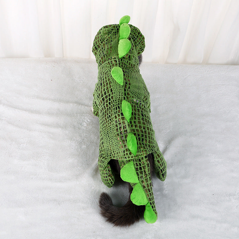 New Halloween Dog Crocodile Models Transforming Clothes Christmas Weird Pet Costumes Puppy Clothes - Korvel