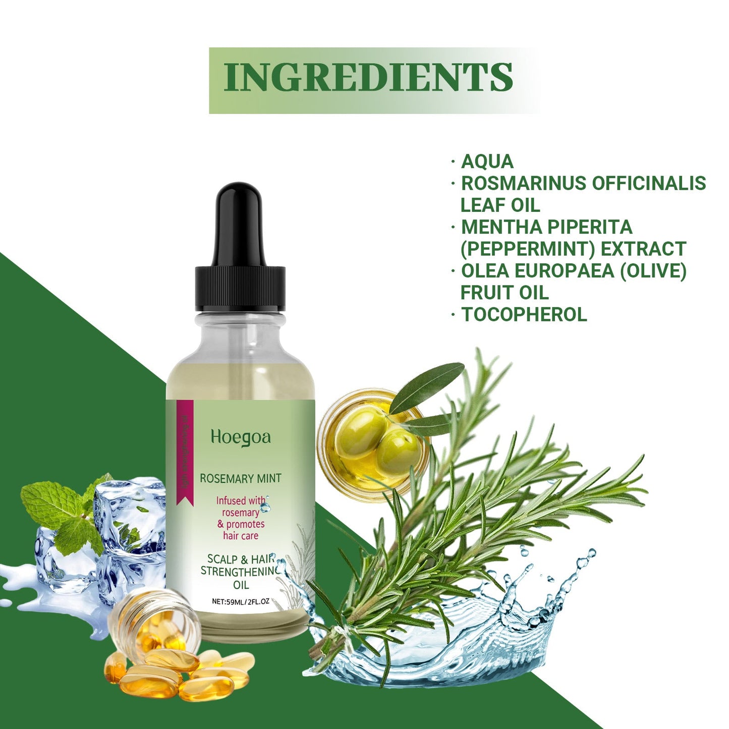 Scalp & Hair Strengthening Oil, Hair Thick Hair Solid Hair Soft Hair Dry Damaged Care - Korvel