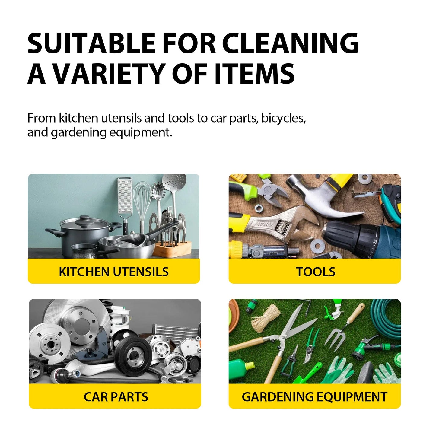 Stain & Rust Cleaner, Clean Kitchen Utensils And Pots Kitchen Hearth Oil Black Dirty Clean Lampblack Machine Oil - Korvel