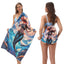 Two-in-One Foldable Beach Towel with Storage Bag