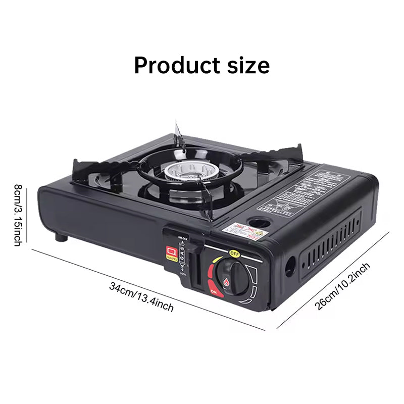 Single - burner Butane Camping Stove, windproof, adjustable, portable - Korvel