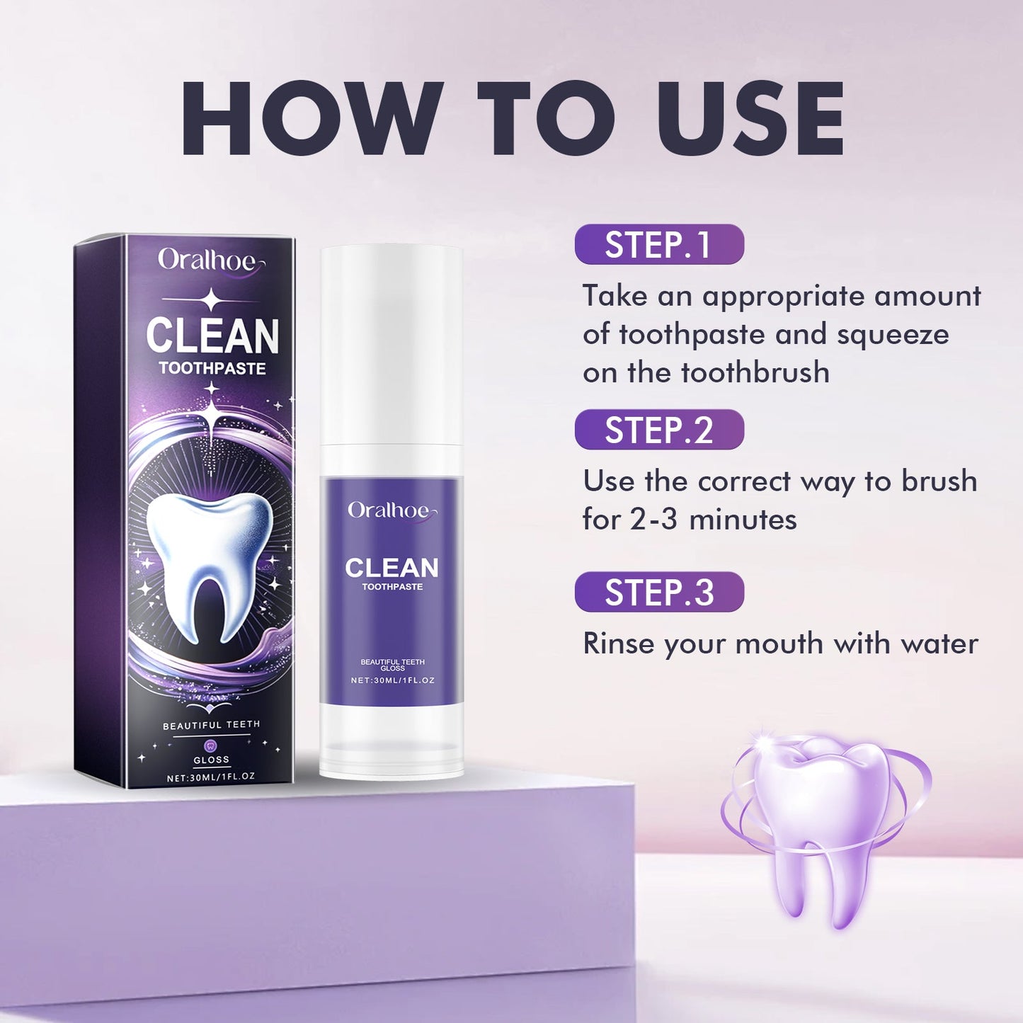 Dentifrice Premium Clean pour une haleine fraîche et des dents éclatantes