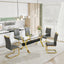 Dining table Modern tempered glass dining table Large modern office desk - Korvel