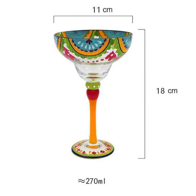 Colorful Wine Glasses Cups Cocktail Goblet Champagne Cup Glasses Bar Party Home DrinkWare Wedding Gifts Kitchen Accessories NEW - Korvel