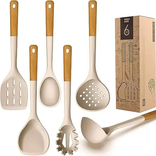 Juego de Utensilios de Cocina de Silicona Premium