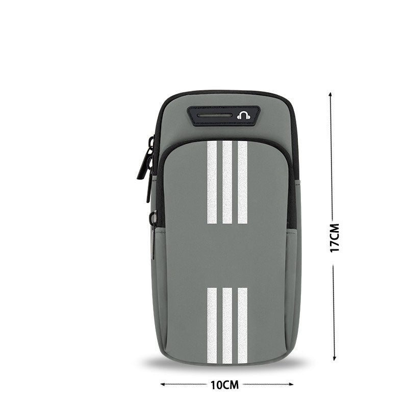Sports Running Mobile Arm Bag Women's Fitness Wrist Bag Breathable Arm Strap Outdoor Cycling Fitness Arm Cover Men's Handbag - Korvel