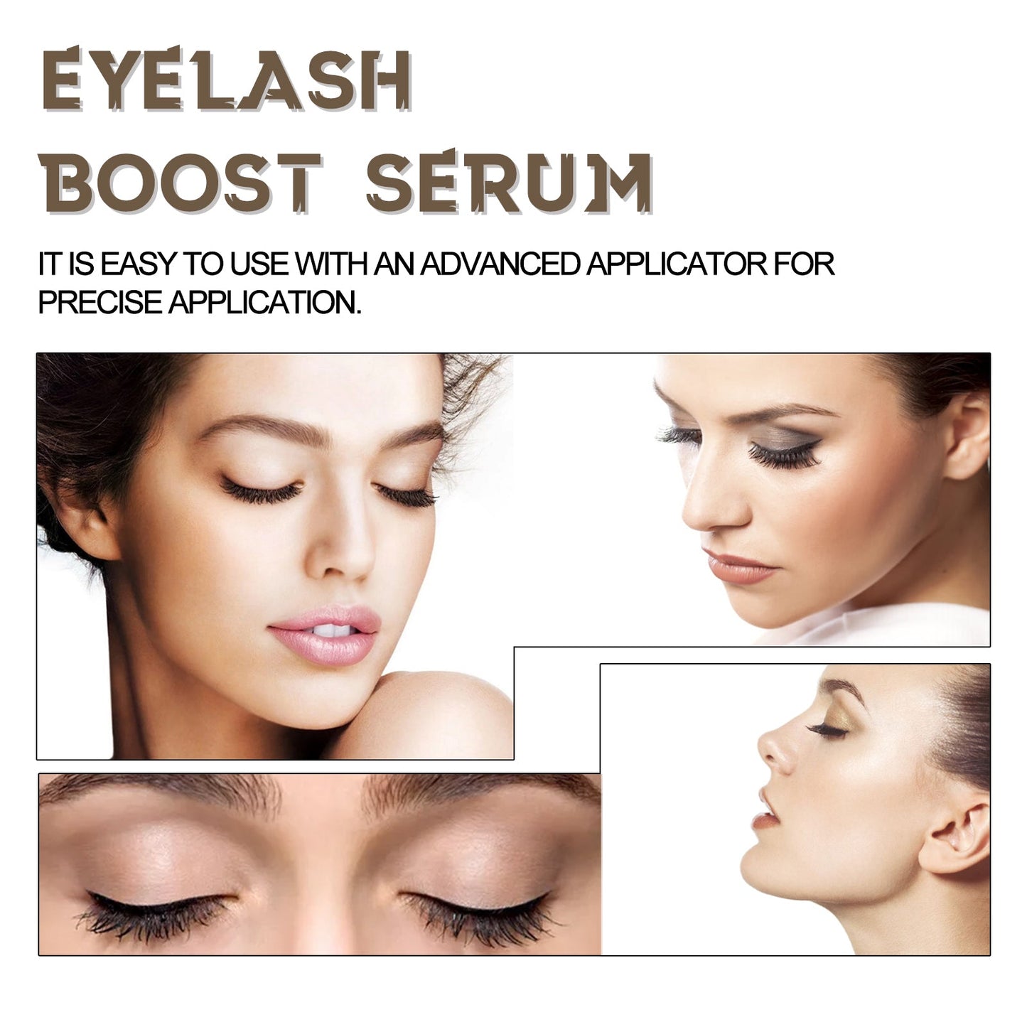 Eyelash Boost Serum, Black Thick Eyelashes Curling Beautiful Slender Long Natural Makeup Not Easy To Stain Mascara - Korvel