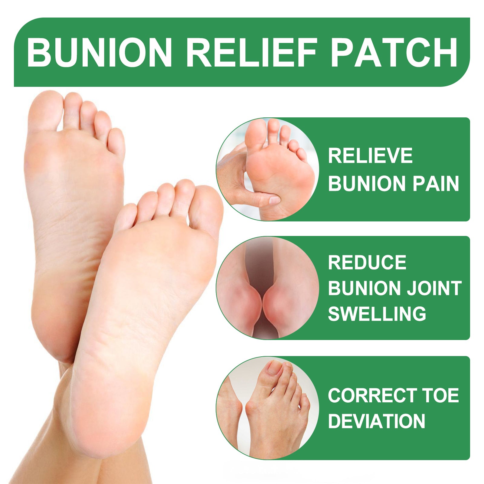 Bunion Relief Patch Corrects Thumb And Foot Joint Valgus And Relieves Swelling And Pain Foot Care Patch - Korvel