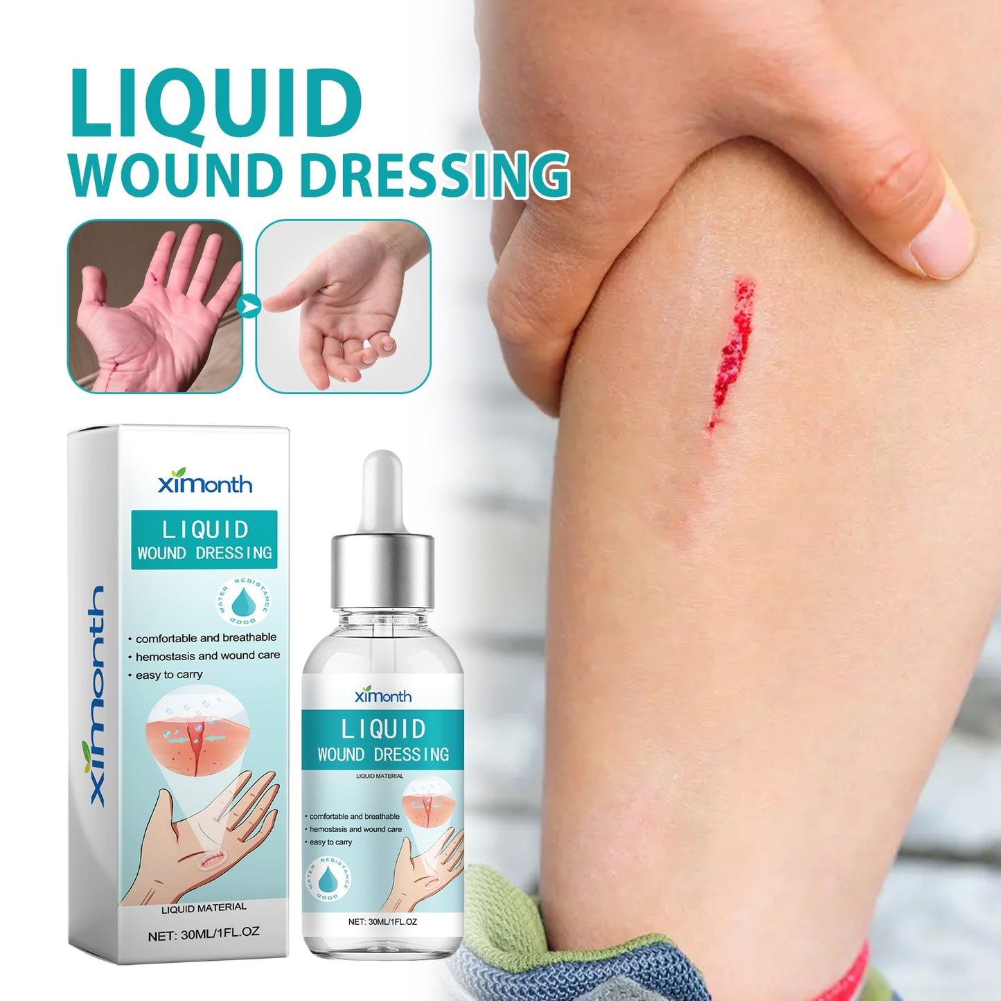 Liquid Bandage Drops - Fast-Acting Skin Protection