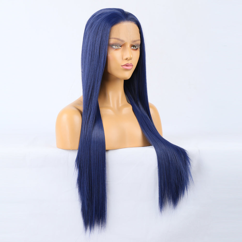 Straight Lace Front Wig Bone Straight Human Hair Wig Transparent Lace Frontal Wig Glueless Lace Front Human Hair Wigs - Korvel