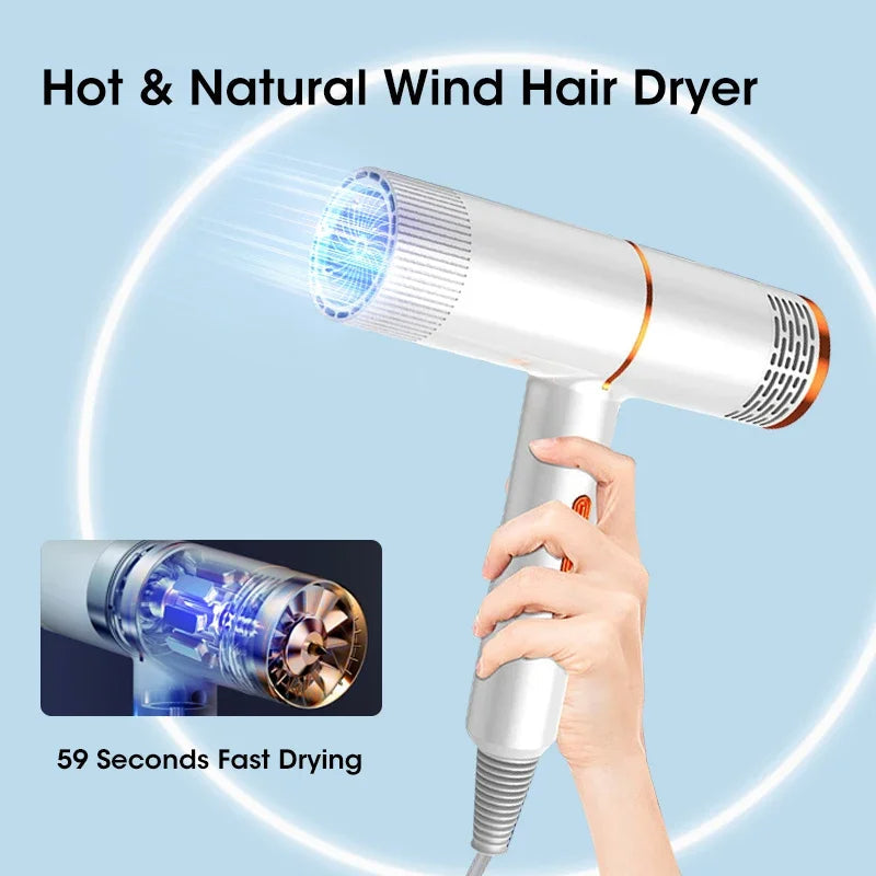 Professional Hair Dryer High Power Infrared Anion Hammer Powerful Cold And Hot Air Salon Hair Dryer - Korvel