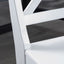 Roshan Farmhouse Acacia Wood Dining Chairs, White (Set of 2) - Korvel