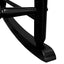 Chaise Berçante Noire Premium pour Adultes pour Espaces Extérieurs