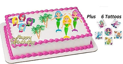 Oasis Supply Mermaid Cake Kit Topper Set - 10 Piece