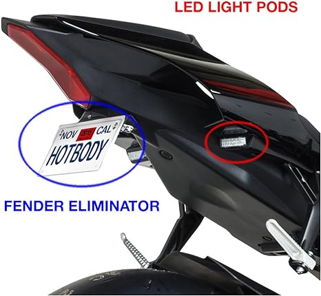 Éliminateur de garde-boue Hotbodies Racing - Noir brillant