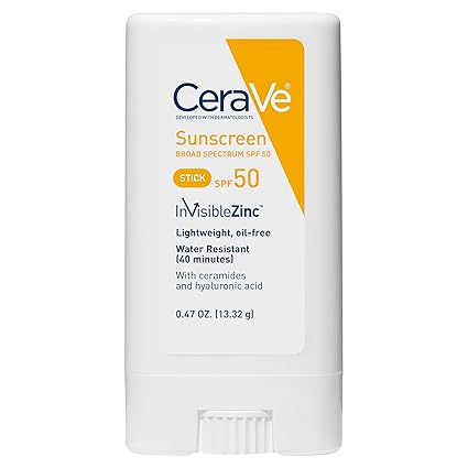 CeraVe Mineral Sunscreen Stick SPF 50 - InvisibleZinc Technology