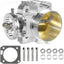 High-Performance 70mm Silver Billet Aluminum Throttle Body for Honda K-Series Engines - Korvel