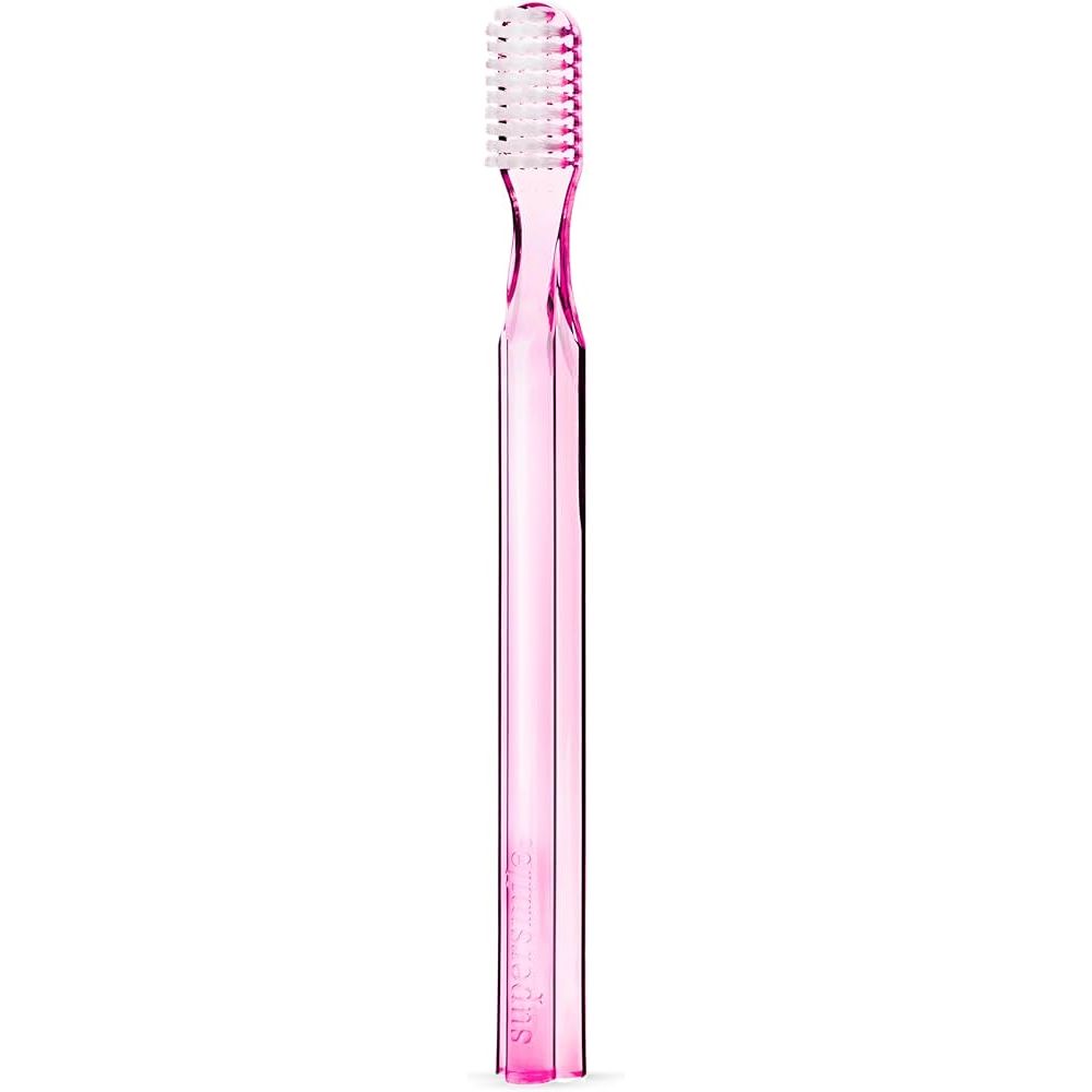 Brosse à dents professionnelle Supersmile - Design ergonomique rose